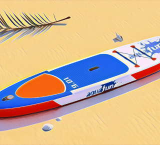 Standing upright, gliding over the water… the new aquafun SUP 10.6 –