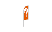 aquafun Additionals Beach Flag orange